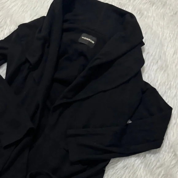 Anthropologie Classic Black Open Cardigan - Picture 3 of 7